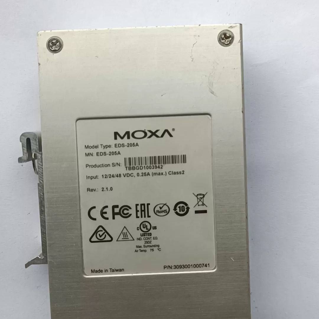 台湾MOXA摩莎5口 EDS-205A 工业交换机,电子元器件市场,其它元器件,淘宝优惠券,粉丝福利购,淘宝优惠卷