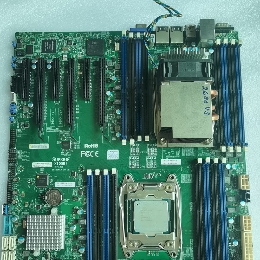 超微X10dri  两颗E5 2680V3CPU可以单出主板