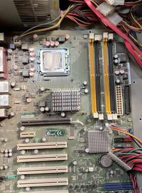 拆机 2片 研华SIMB-A01主板  775针CPU  D