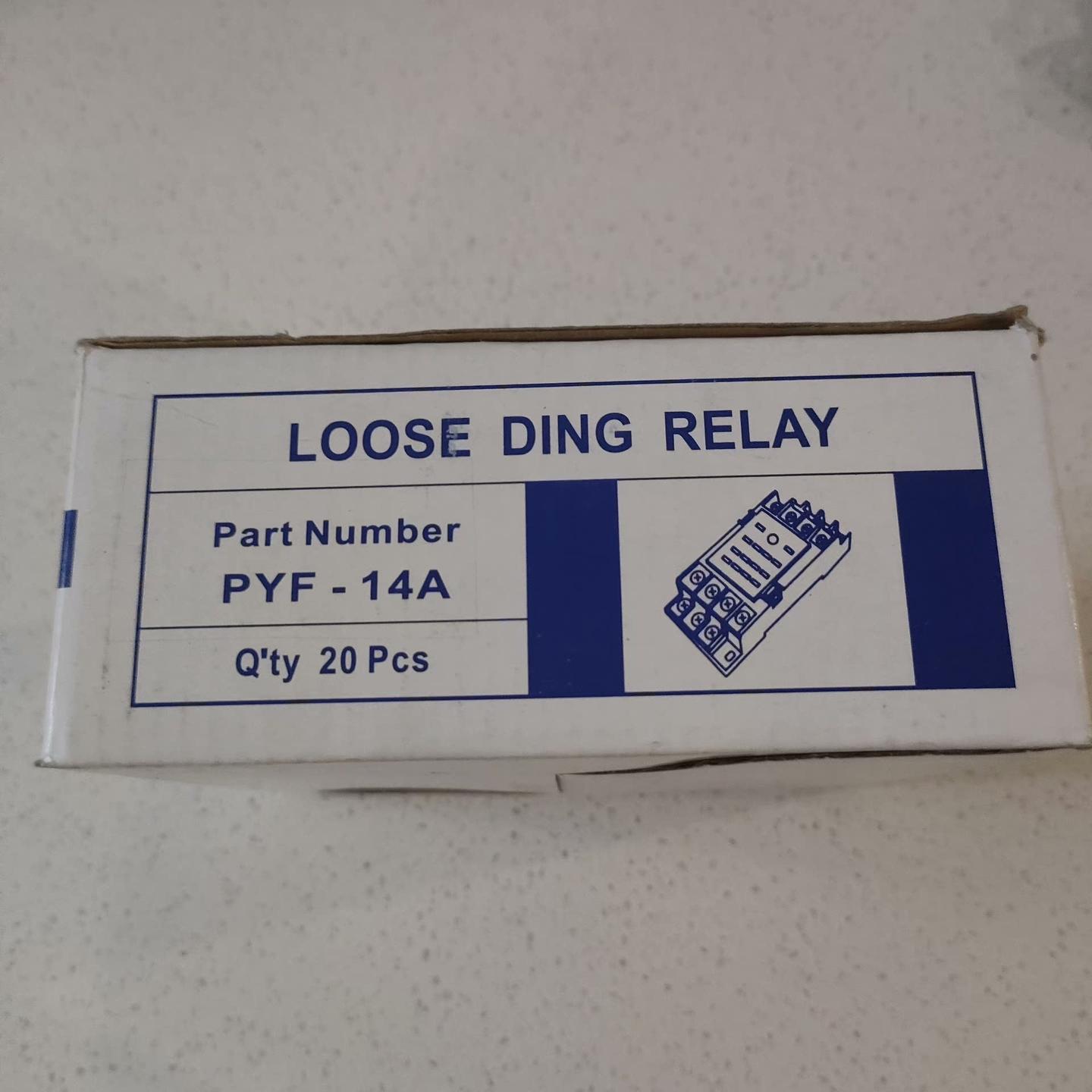 LOOSE DING RELAY继电器底座 PYF-14A