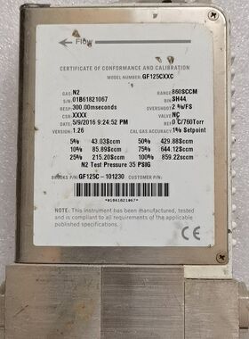 BROOKS流量计 型号GF125CXXC、GF100CXX