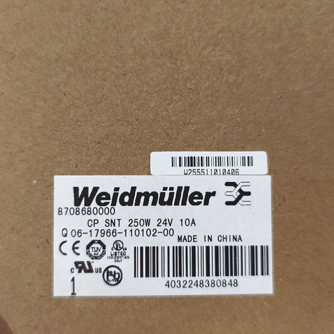 魏德米勒开关电源CP SNT 250W 24V 10A 型号