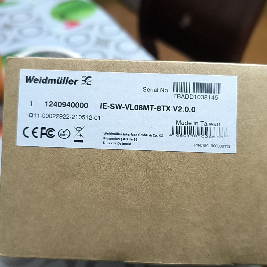 魏德米勒IE-SW-VL08MT-8TX工业交换机现货