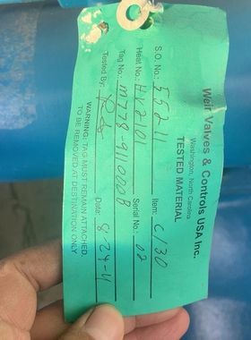 【出手】美国Weir Valves & Controls U