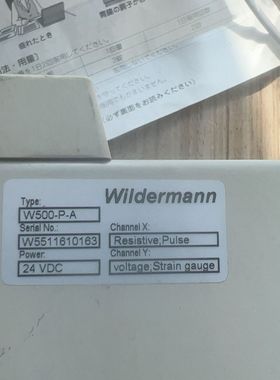 W500-P-A 德国WILDERMANN压力位移监控仪 拆