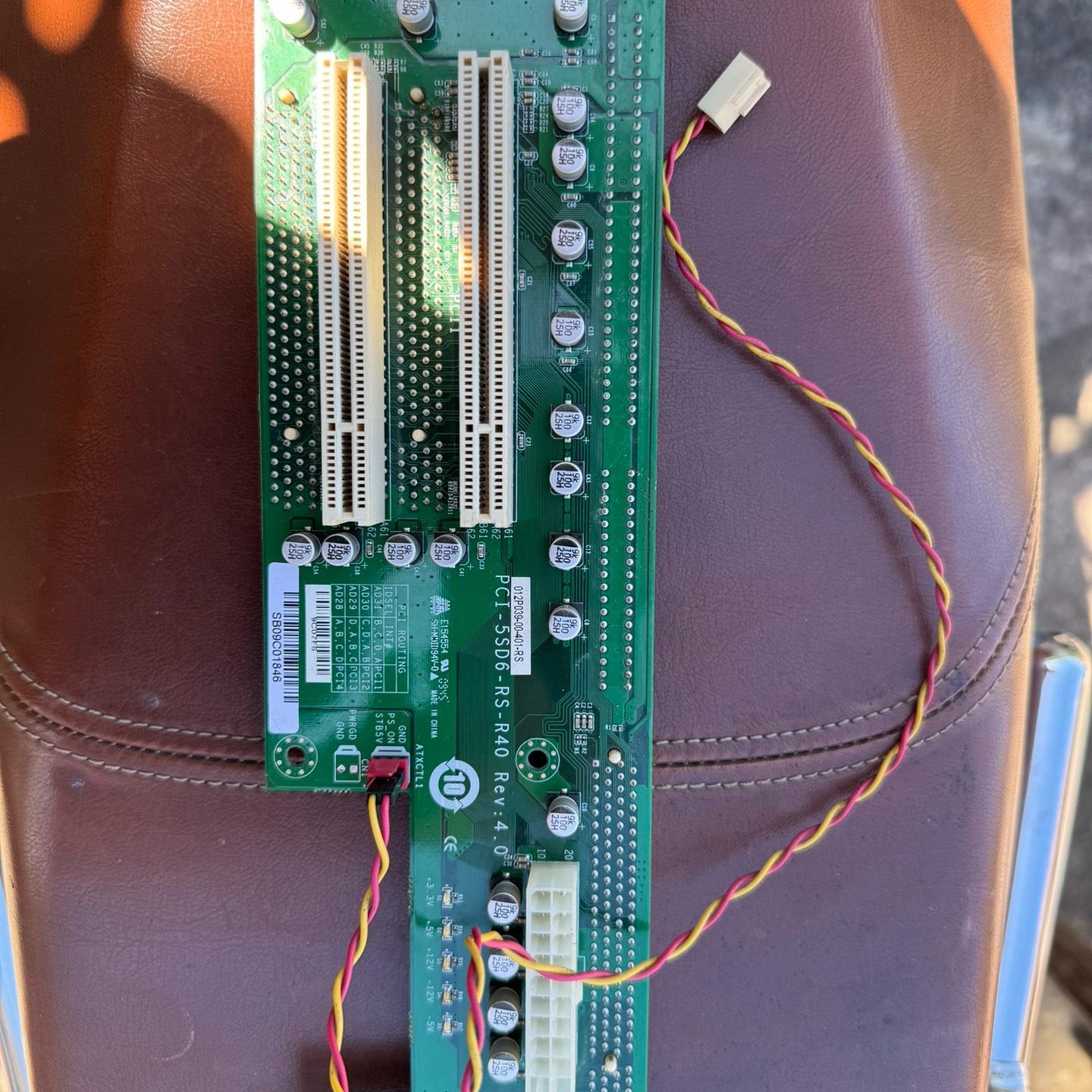 拆机 IEI威强工业设备工控机底板 PCI-5SD6-RS-