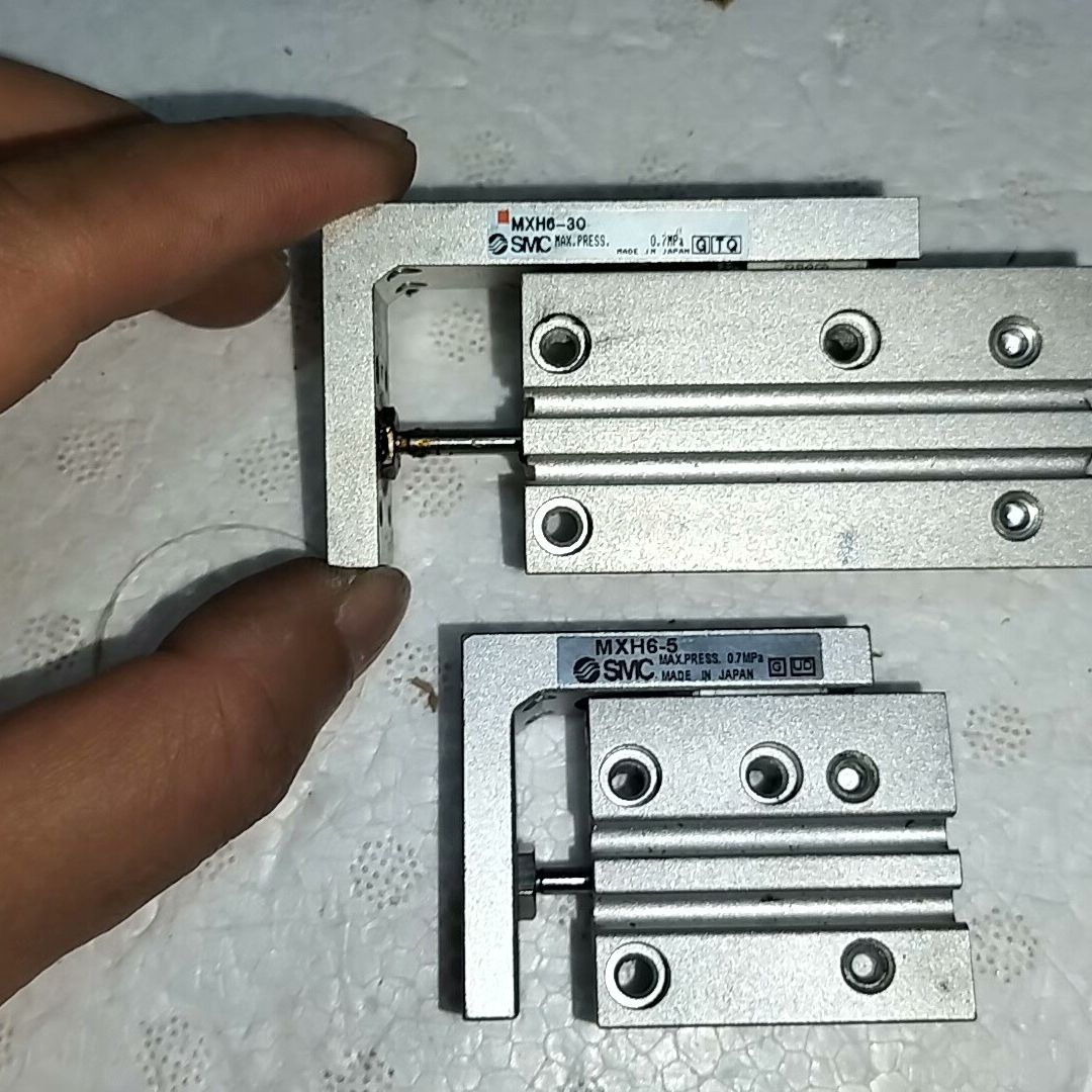 拆机侧轨滑台气缸MXH6-30   MXH6-5实物拍