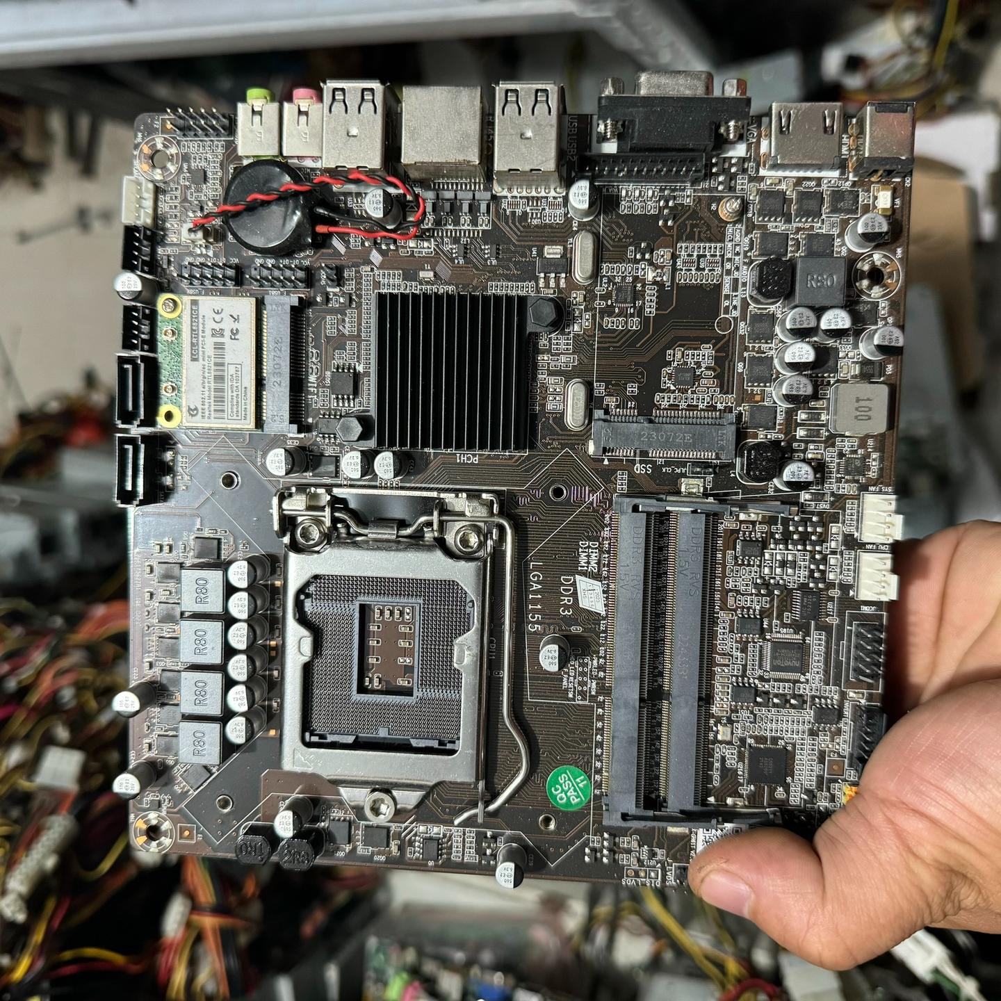 拆机2片一体机主板  ITX-GH61T主板1155针脚，1