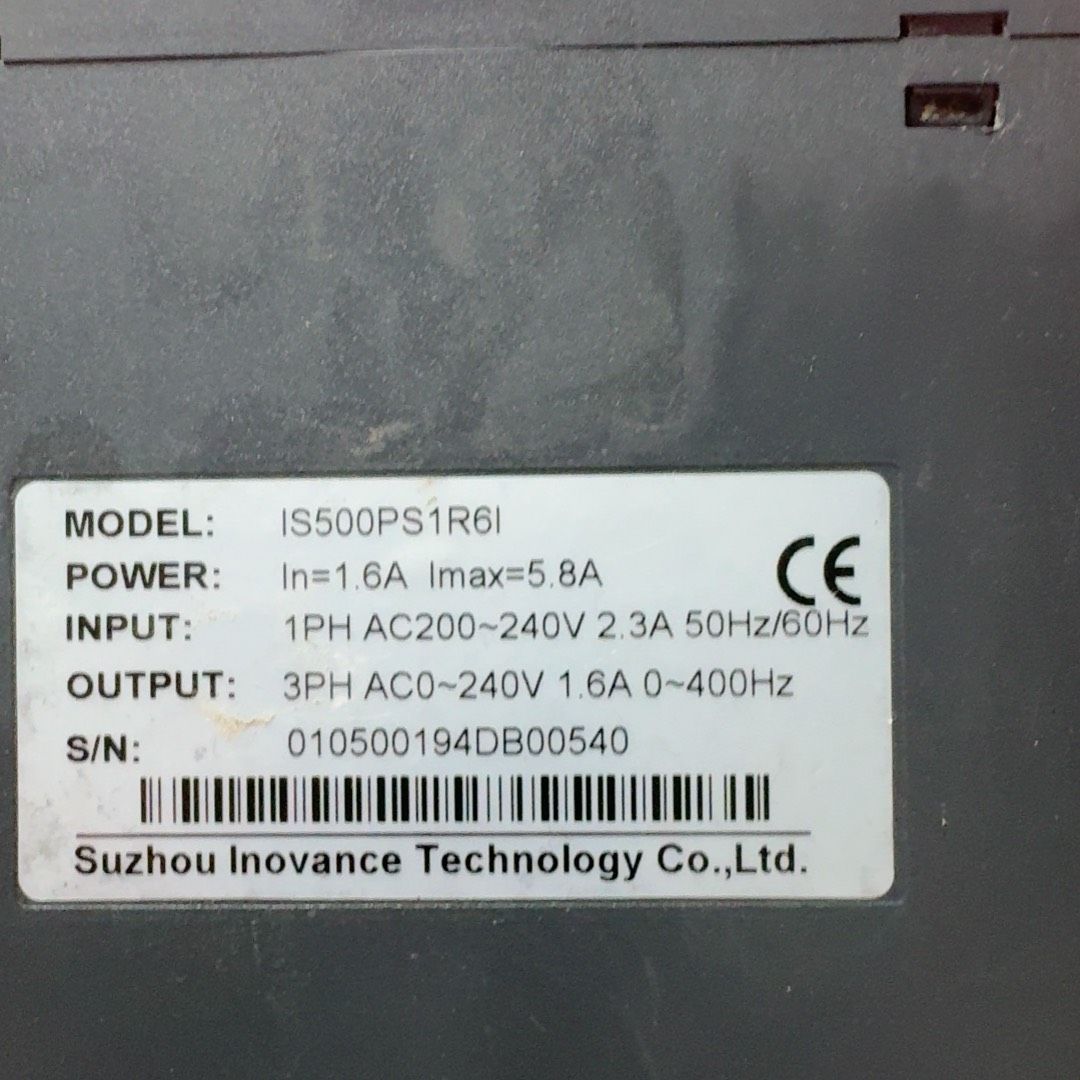 汇川变频器IS500PS1R6I 220V输入输出 输入AC