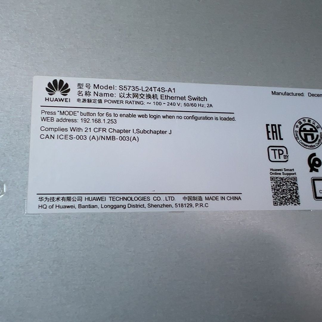 S5735-L24T4S-A1交换机 24电4光 202