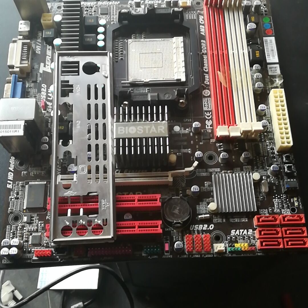 BIOSTAR映泰A88PEM3T主板。AM3主板，全固态电