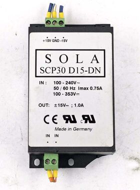 SOLA SCP30 D15?DN 导轨式双路输出开关电源