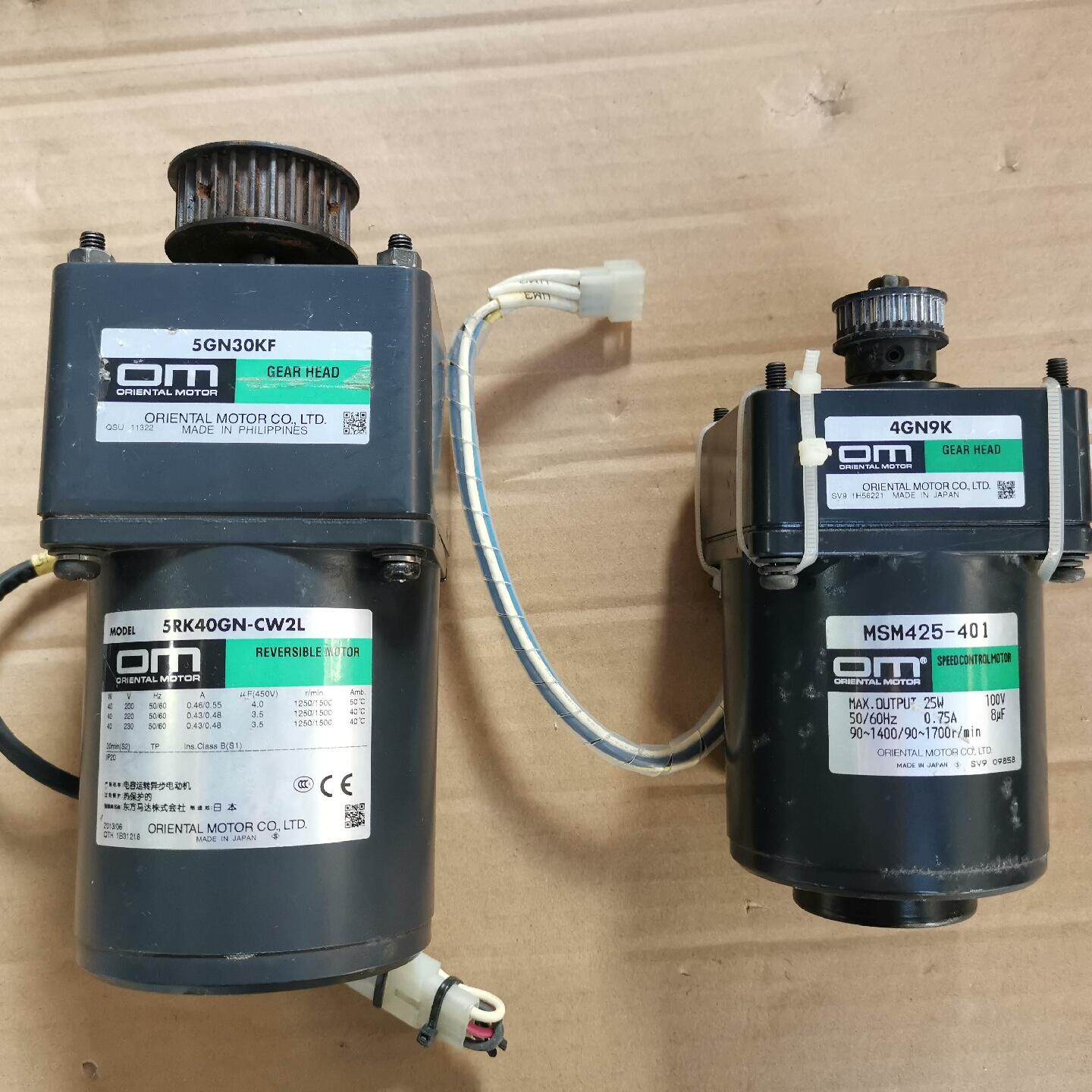 日本东方减速电机MSM425-401减速机型号4GN9K 3