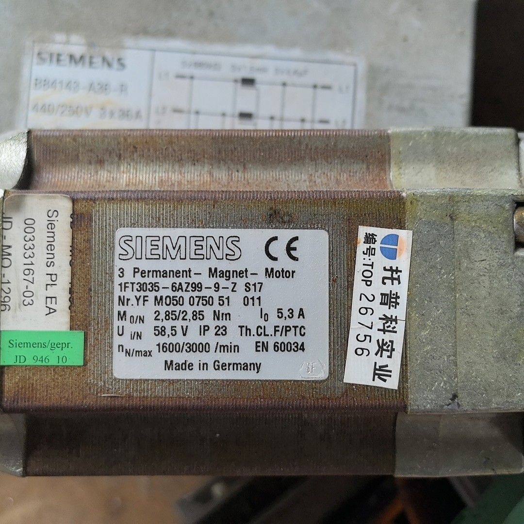 电机 1FT3035-6AZ99-9-Z  S17