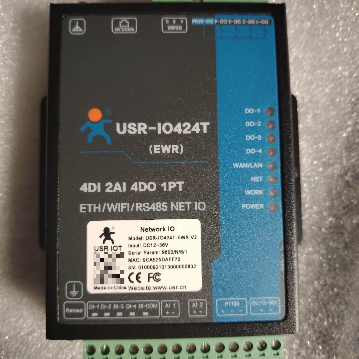 有人  USR-IO424T网络IO控制器 型号USR-IO