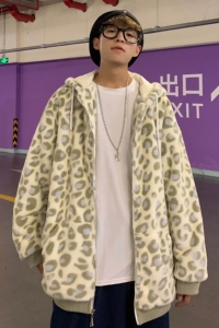 港风男冬加厚仿兔毛加绒外套宽松棉服学生棉袄现货mj365-p100图片