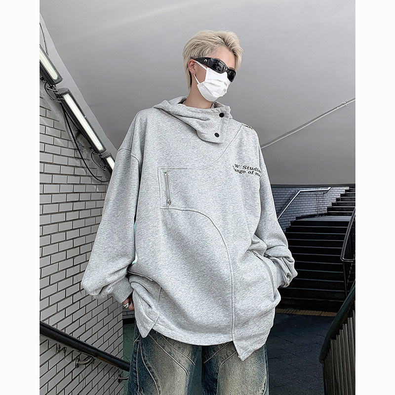23秋冬设计感结构金属拉链防风连帽卫衣MJ920-P95现货,男装卫衣,电商B288