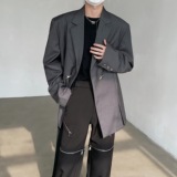 24老钱风设计感星星西装cleanfit质感西服上衣XZ14-P128，男装西服套装，电商B288