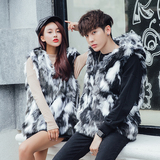 现货！秋冬季新款仿拍皮草机车情侣马甲背心mj087-p90，男装背心/马甲，电商B288