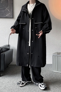 22秋冬新款风衣大码男过膝长款大衣男中长款男B288-22FY01-p125图片