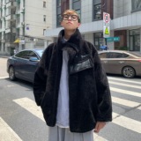 秋冬情侣棉衣宽松棉袄翻领羊羔毛棉服学生毛呢外套潮mj392-p138，男装棉衣，电商B288