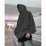 23秋冬忍者拉链卫衣围脖重磅暗黑连帽套头上衣MJ919-P95现货，男装卫衣，电商B288