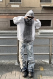 23秋冬小众喷绘垫肩连帽设计卫衣MJ932-P95现货，男装卫衣，电商B288