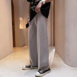 瓦格裤！显瘦高腰宽松垂感丝滑冰凉透气直筒拖地阔腿裤ck71-p45，男装休闲裤，电商B288