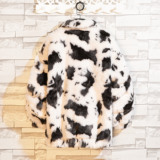 羊羔毛外套仿皮草冬装新加厚奶牛皮草毛毛大衣潮b288-mj234-p150，女装短外套，电商B288