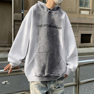 23秋冬小众喷绘垫肩连帽设计卫衣MJ932-P95现货图片