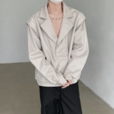 24春季男士新中式大v领性感麂皮绒卫衣mj1024-p95，男装卫衣，电商B288