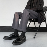 那不勒斯垂感西裤商务正装修身休闲长裤直筒九分西装裤ck111-p60，男装西服套装，电商B288