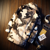 冬季休闲中长款修身型气质仿水貂毛环保皮草棉服外套mj048-p135，男装棉衣，电商B288