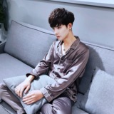 夏季睡衣套装男士夏天家居仿真丝薄款居家春秋季p90，男装休闲套装，电商B288