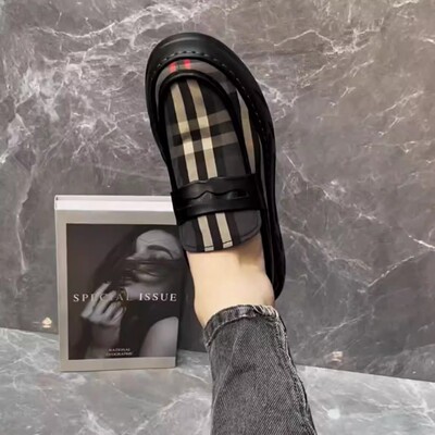 男士休闲鞋厚底一脚蹬透气帆布鞋