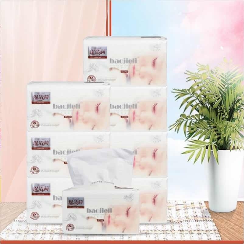 抽纸整箱保洁莉宝宝16包抽纸母婴面巾纸原生木浆餐巾纸450张