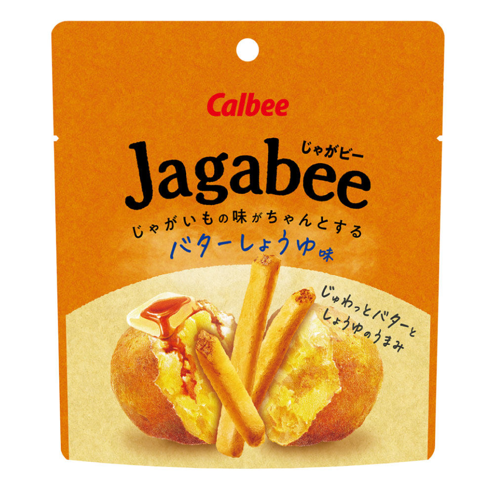 日本直邮calbee卡乐比日本淡盐味黄油酱油味薯条薯香jagabee