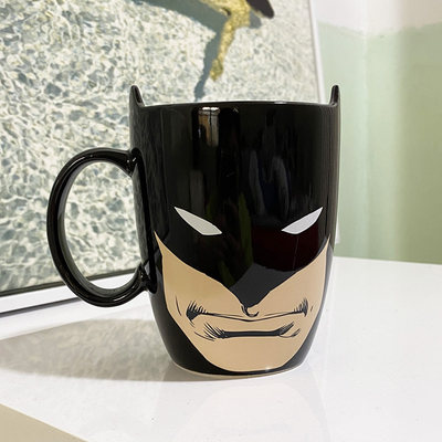 漫画蝙蝠侠陶瓷杯创意杯子大容量