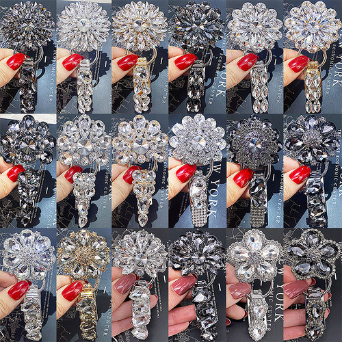 皮草搭扣水貂皮水钻领