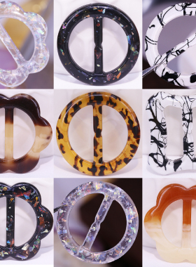 衣角打结扣衣服装饰配件衣扣百搭圆形衣角扣t恤扣环衣服扣环韩版