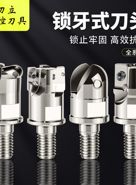 方肩铣BAP300R/400R可换抗震杆锁牙式铣刀头APMT1135/1604/16R0.8