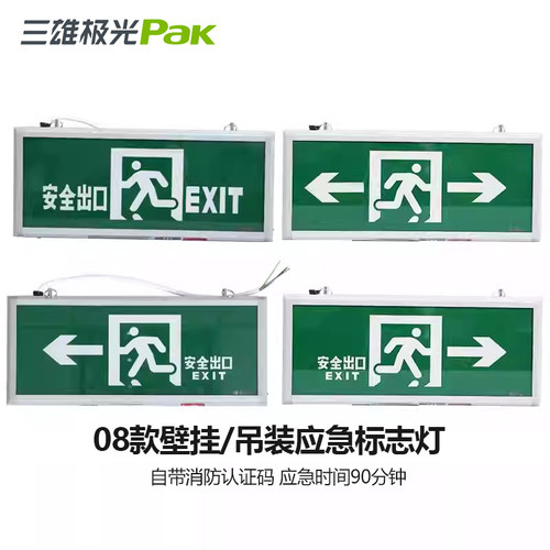 三雄极光应急指示牌停电应急标识