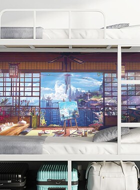 唯美动漫海报超大自粘墙贴纸日系二次元壁画高清宿舍房间墙面壁纸