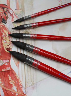 澳洲产进口红胖子阿尔瓦罗Alvaro NEEF117松鼠毛水彩笔风景水彩笔