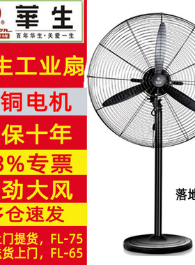 华生电风扇大型工业挂壁式车间