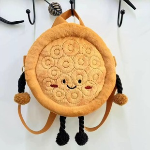 新疆文创周边行囊馕背包毛绒玩偶可爱创意馕书包包大馕饼旅游纪念
