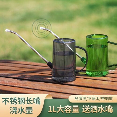 不锈钢长嘴浇水壶大容量喷壶