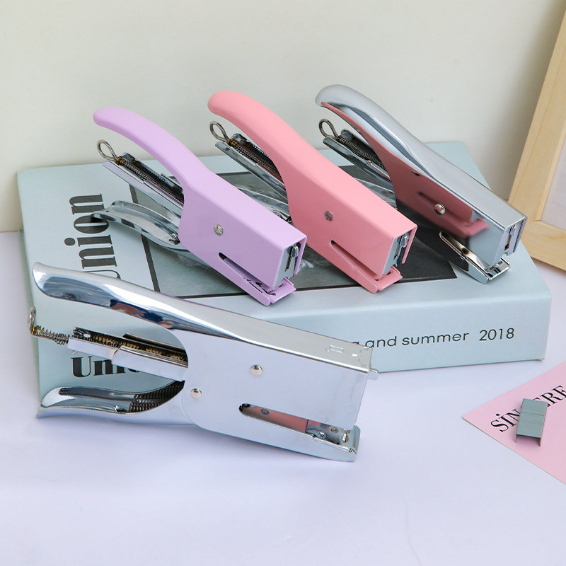 手握式订书机花店花艺打孔装订