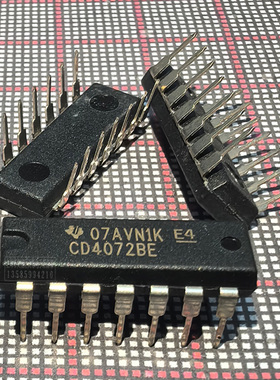 全新原装 CD4072BE TI DIP-14P IC芯片 集成电路 CD4072 逻辑芯片