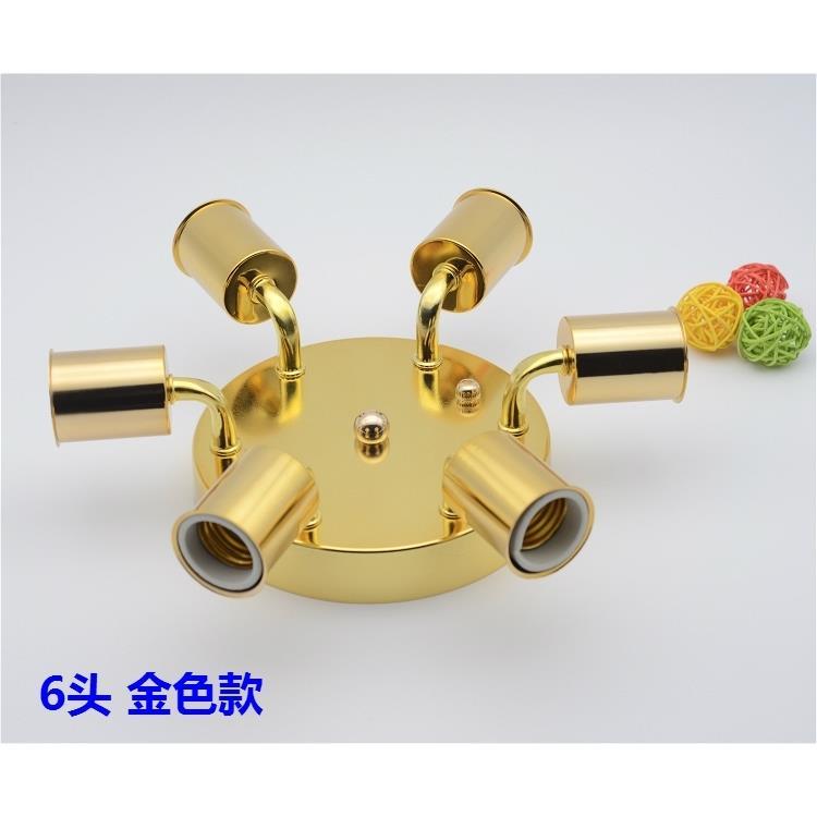 E27多头灯座陶瓷螺口弯管灯座3头服装店餐厅过道壁灯灯饰灯具配件